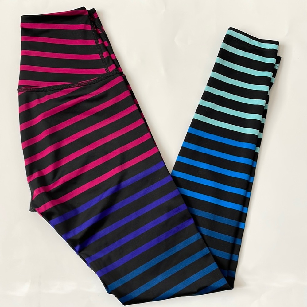 Beyond Yoga ombré stripe leggings